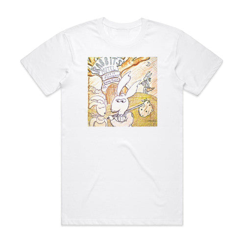 Woody Pines Rabbits Motel Album Cover T-Shirt White