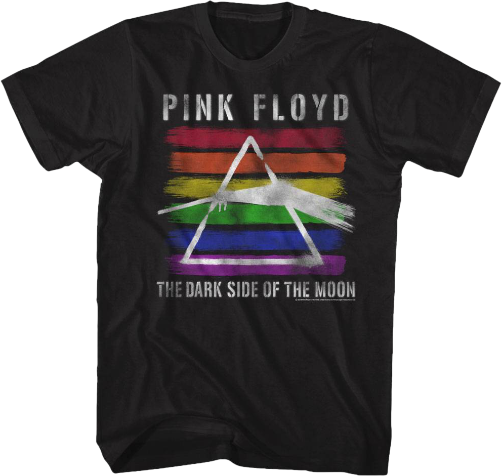 Rainbow Dark Side of the Moon Pink Floyd T-Shirt