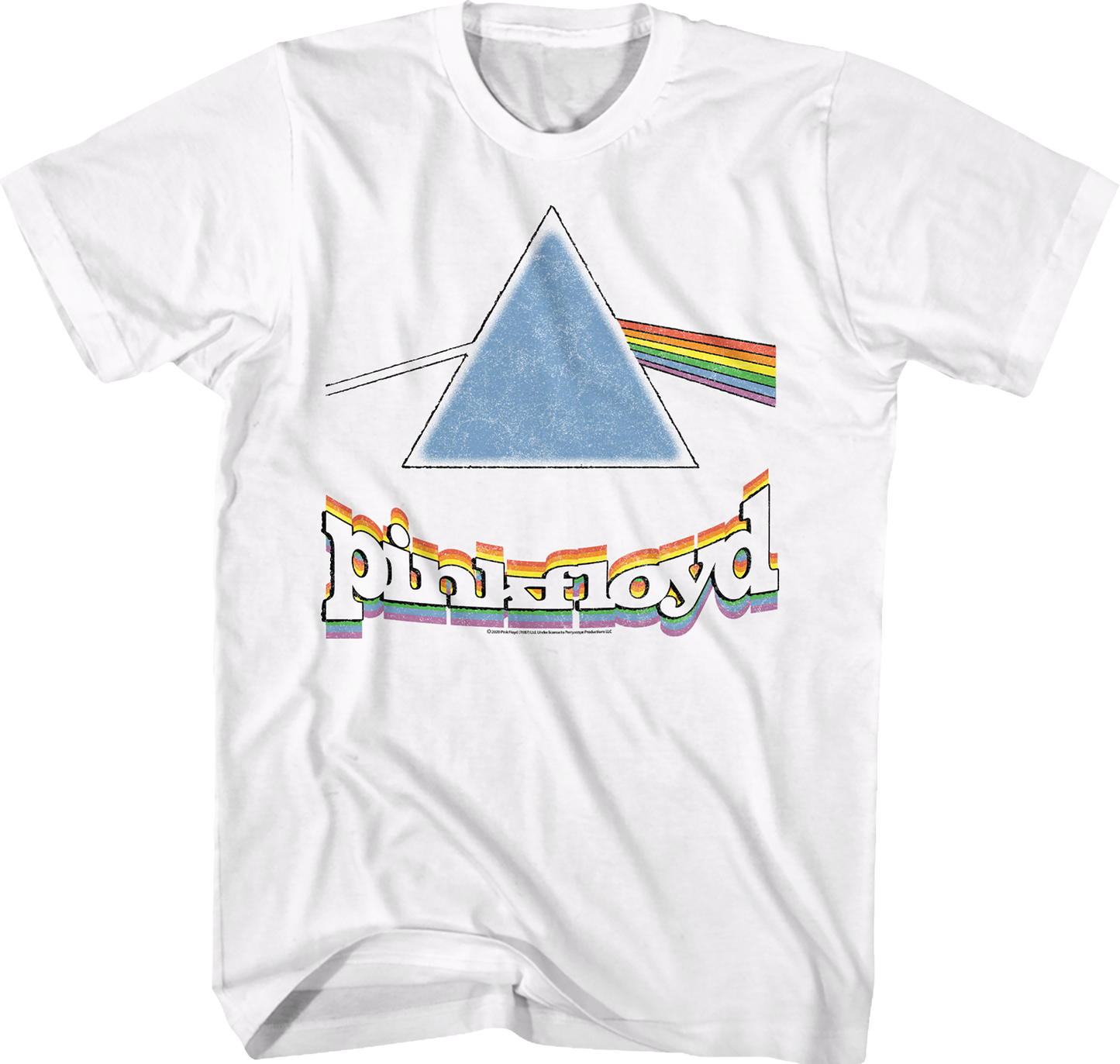 Rainbow Prism Dark Side of the Moon Pink Floyd T-Shirt