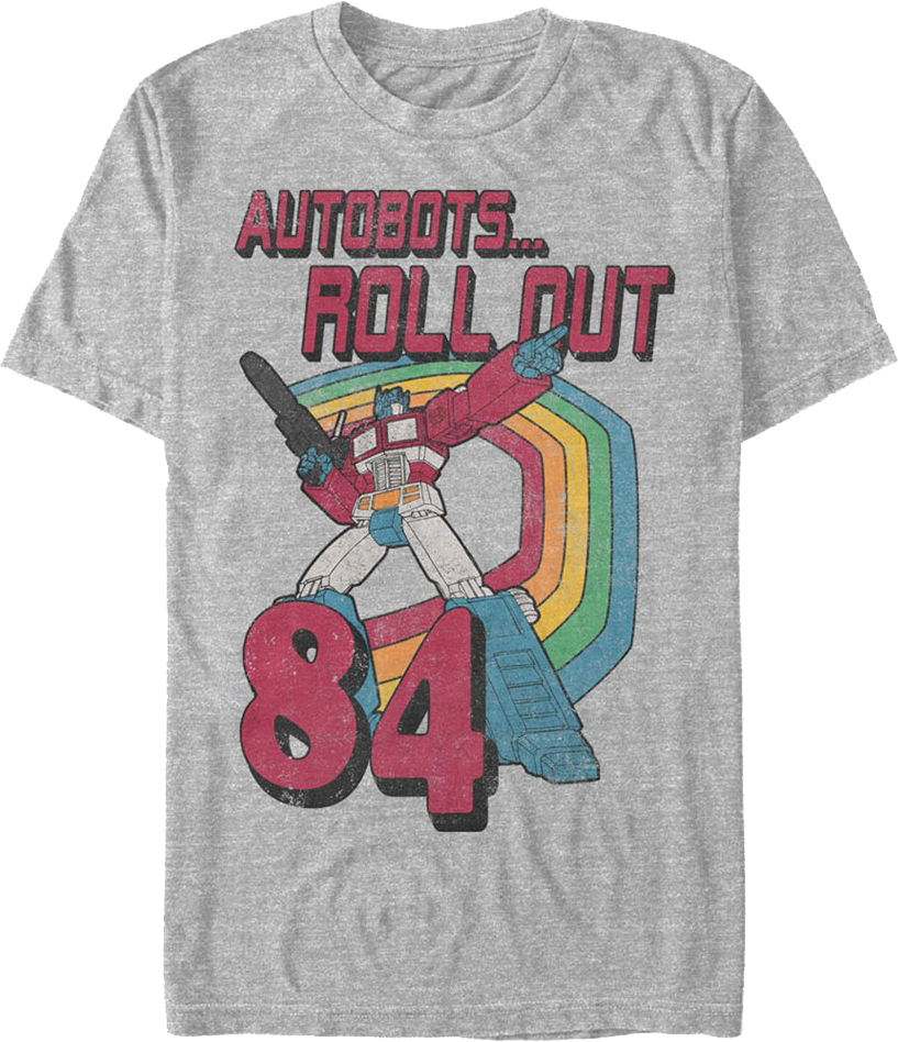 Rainbow Roll Out Transformers T-Shirt