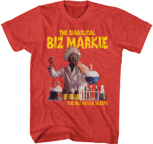 Red Biz Never Sleeps Biz Markie T-Shirt