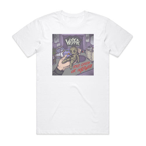 WSTR Red Green Or Inbetween Album Cover T-Shirt White