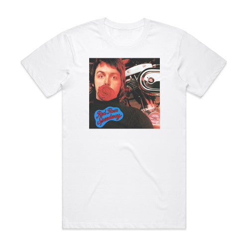 Wings Red Rose Speedway Album Cover T-Shirt White