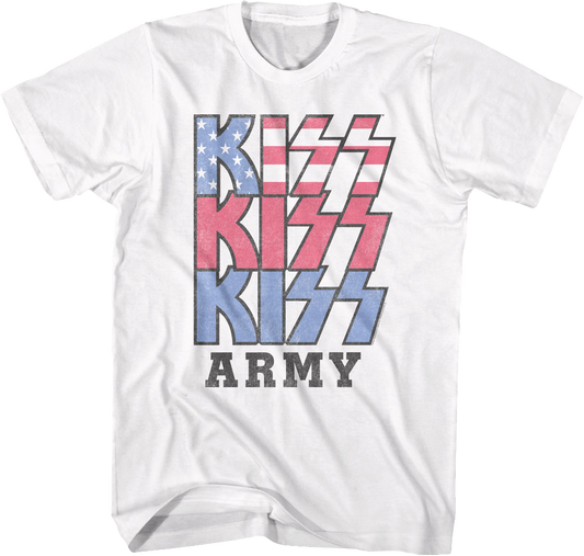 Red White Blue KISS Army T-Shirt