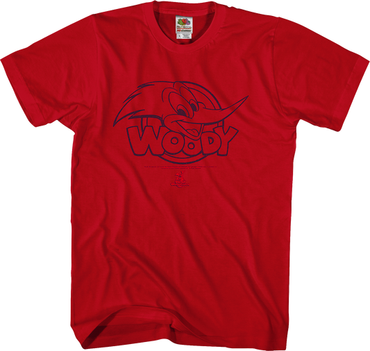 Red Woody Woodpecker T-Shirt