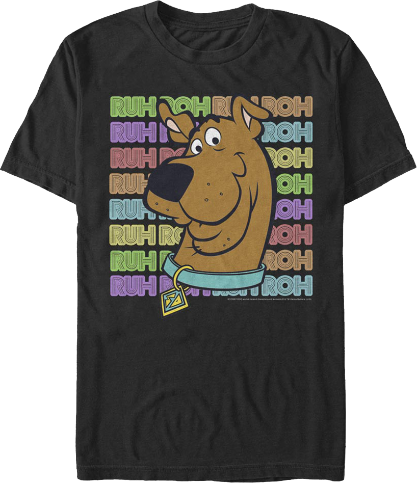 Repeating Ruh Roh Scooby-Doo T-Shirt