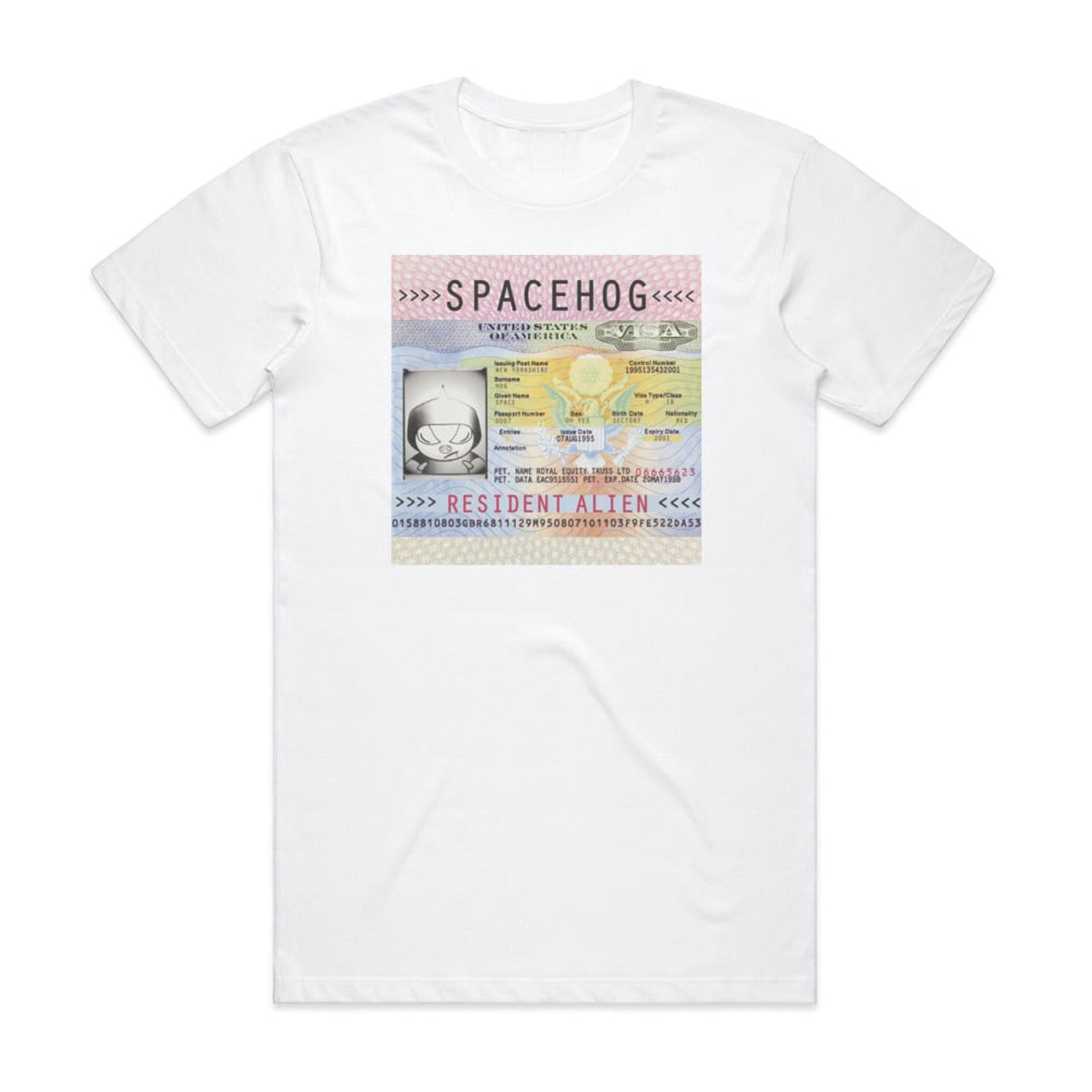 Spacehog Resident Alien T-Shirt White