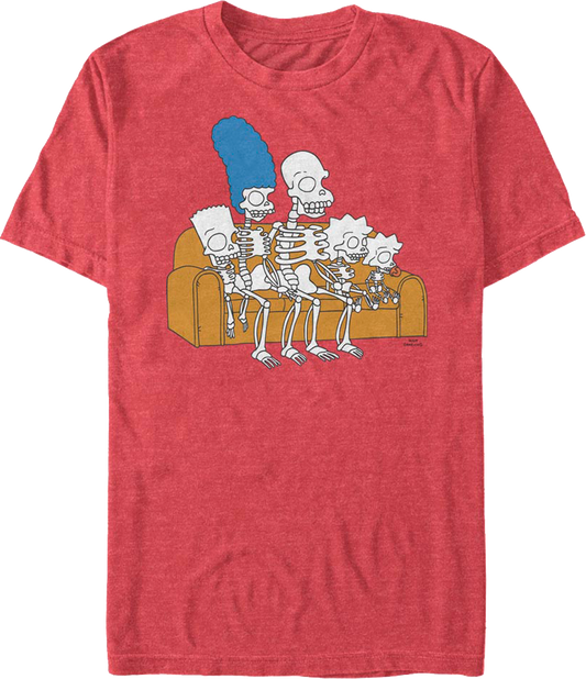 Retro Family Skeletons The Simpsons T-Shirt