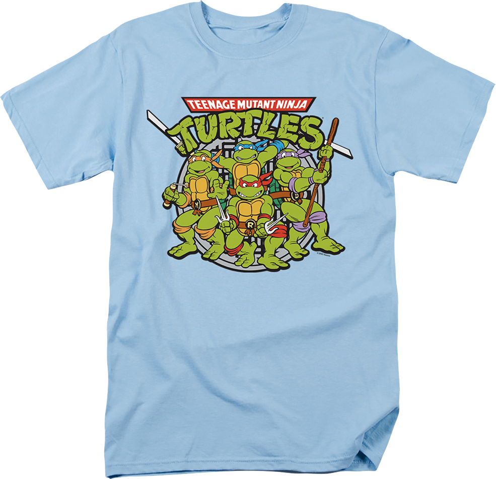 Retro Group Photo Teenage Mutant Ninja Turtles T-Shirt