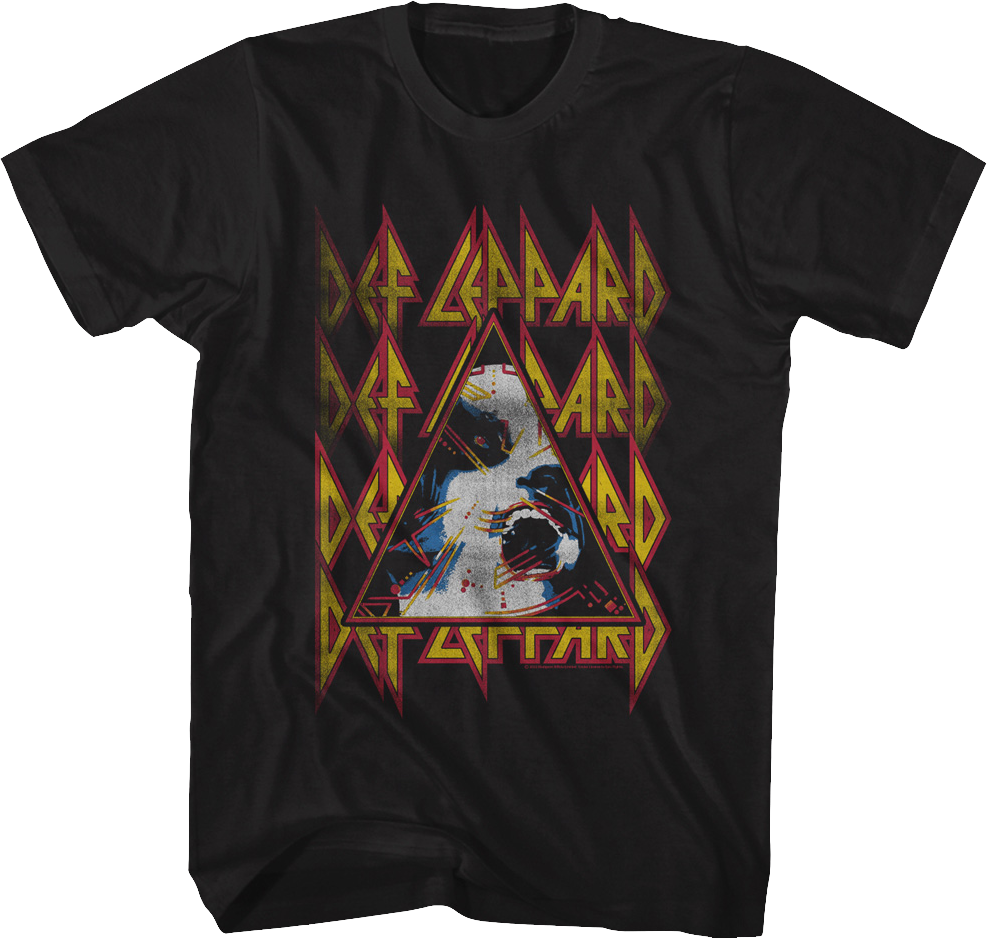 Retro Hysteria Triangle Def Leppard T-Shirt