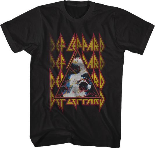 Retro Hysteria Triangle Def Leppard T-Shirt