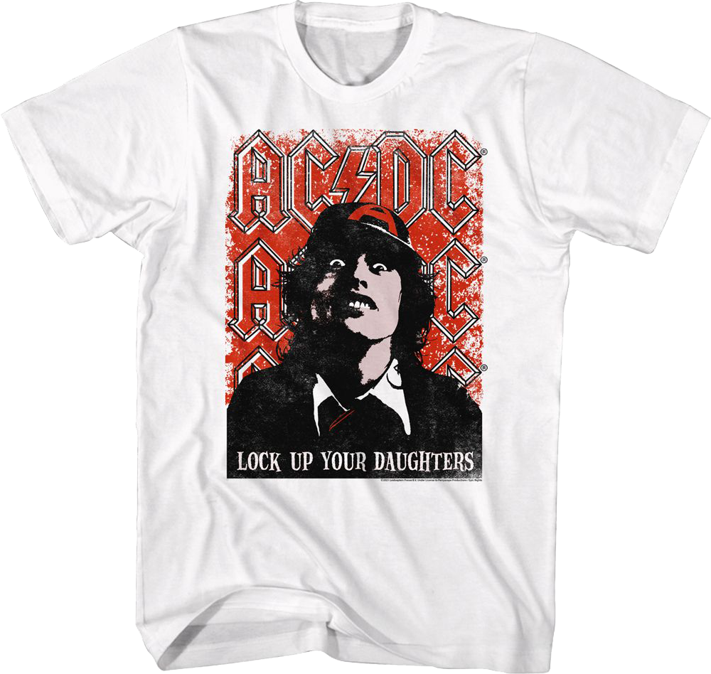 Retro Lock Up Your Daughters ACDC Shirt