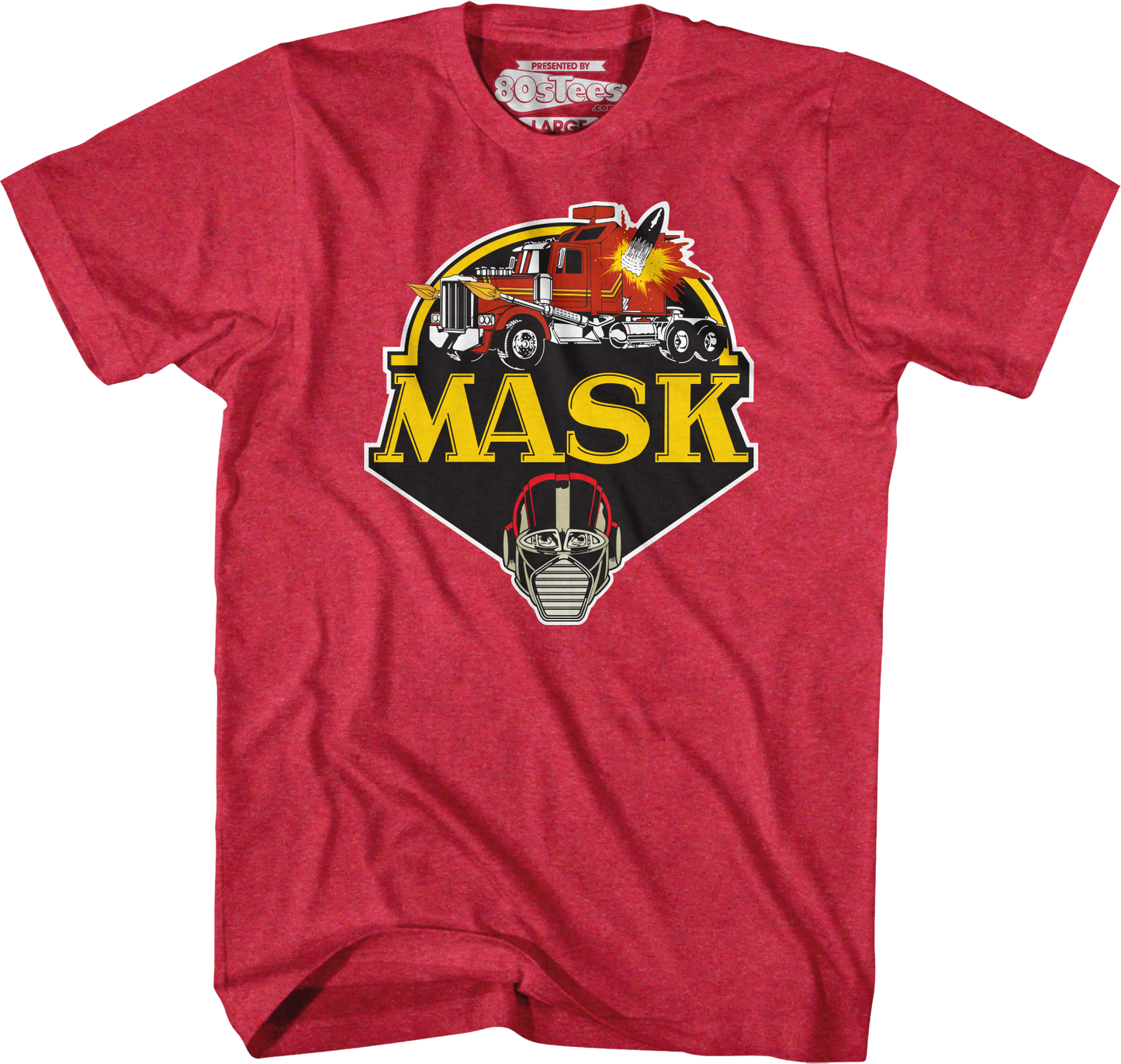 Retro Red Logo MASK Shirt