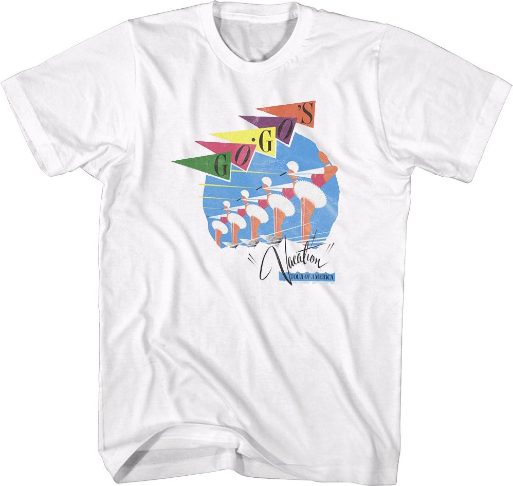 Retro Vacation Tour Of America Go-Go's T-Shirt