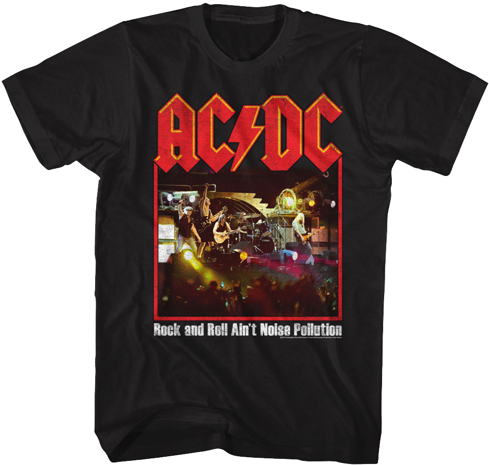 Rock and Roll Ain't Noise Pollution ACDC T-Shirt