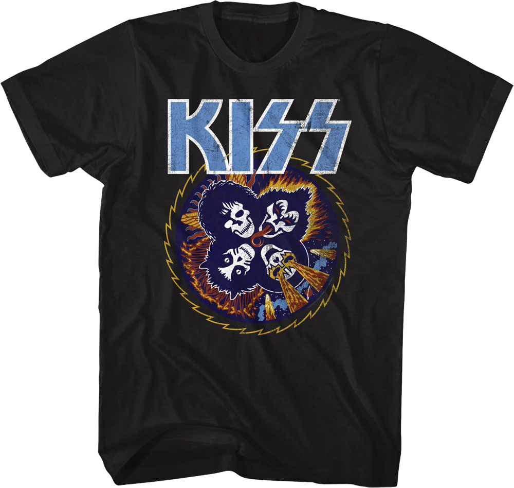 Rock and Roll Over Skulls KISS T-Shirt