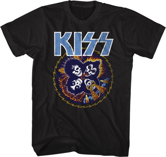 Rock and Roll Over Skulls KISS T-Shirt