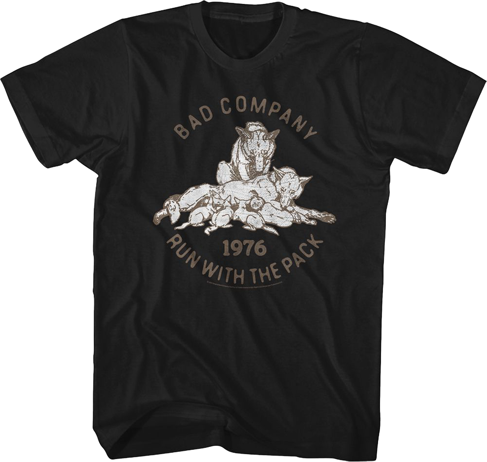 Run With The Pack 1976 Bad Company T-Shirt