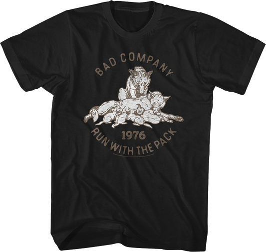 Run With The Pack 1976 Bad Company T-Shirt