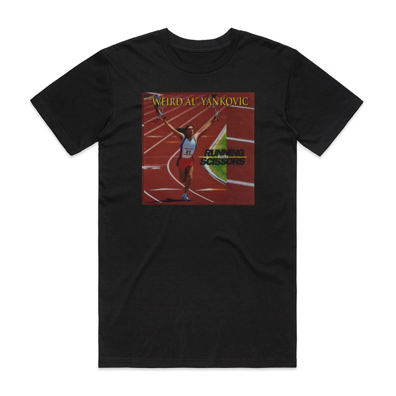 Weird Al Yankovic Running With Scissors T-Shirt Black