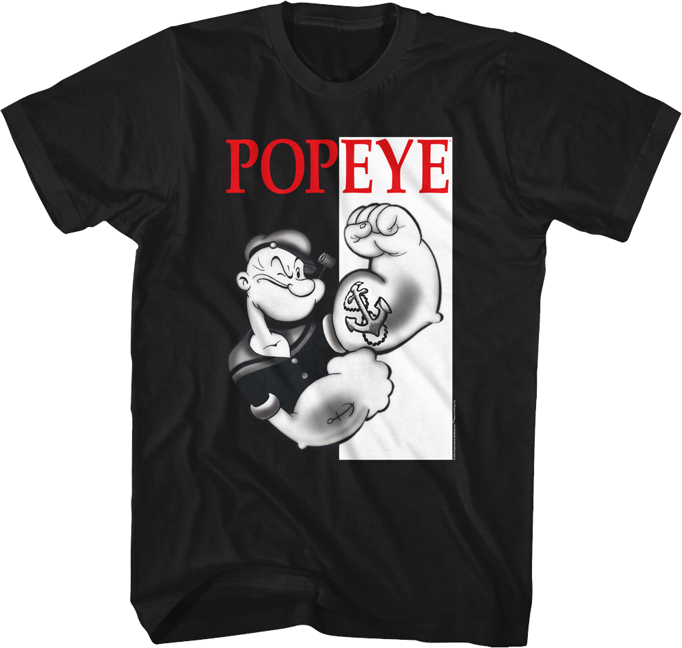 Scarface Poster Popeye T-Shirt