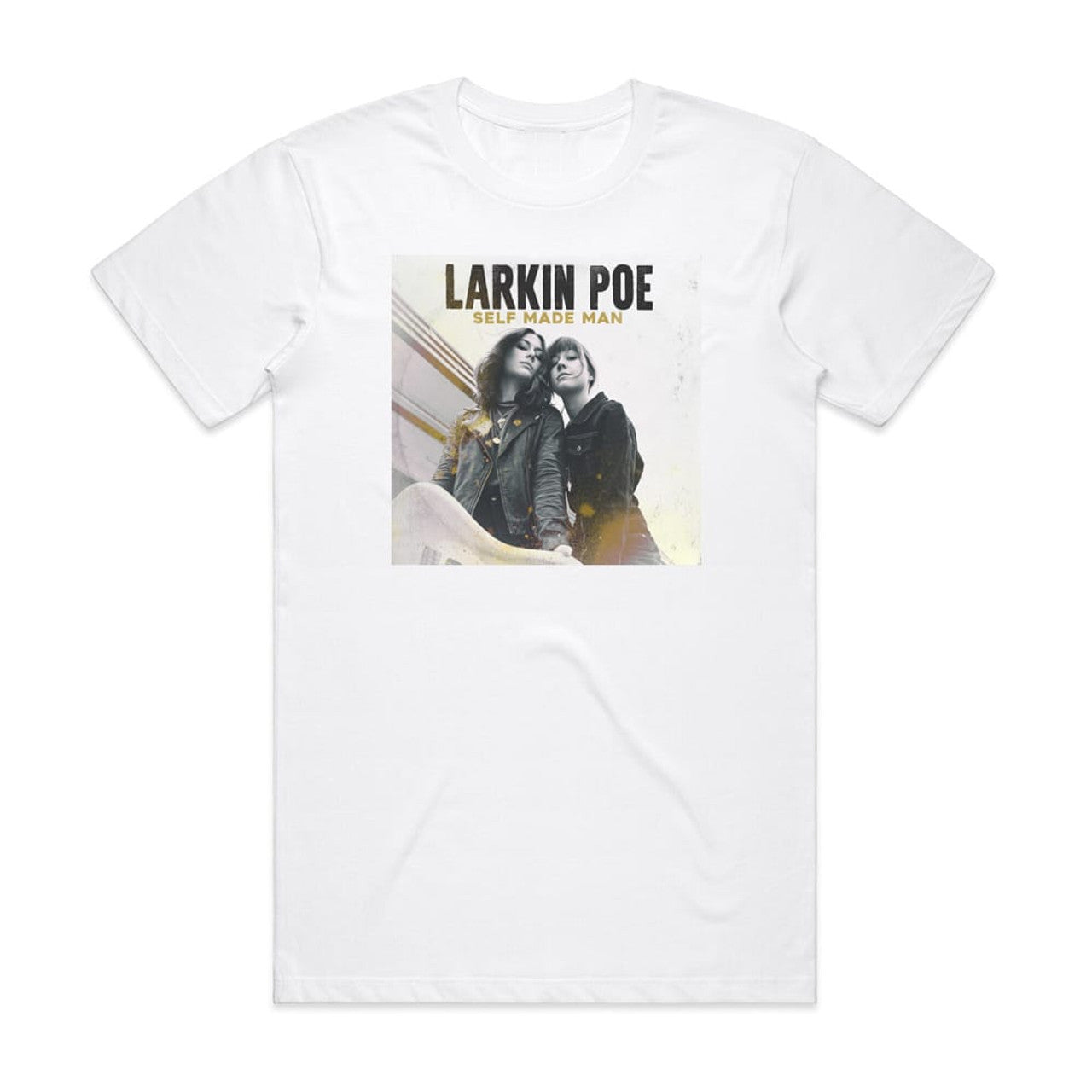 Larkin Poe Self Made Man T-Shirt White