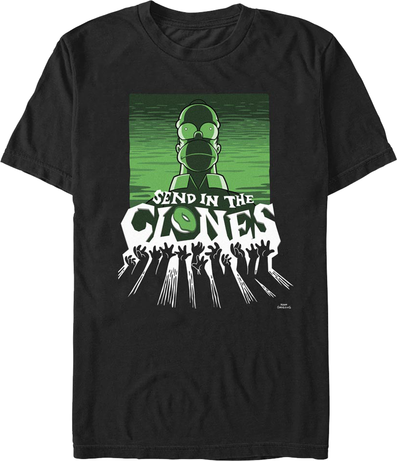 Send In The Clones The Simpsons T-Shirt