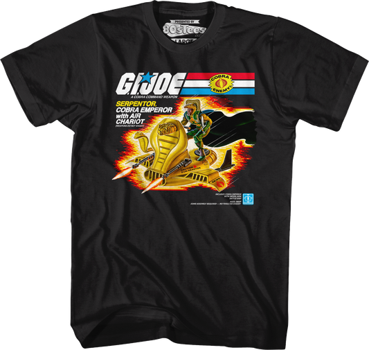 Serpentor Air Chariot Box Art GI Joe T-Shirt