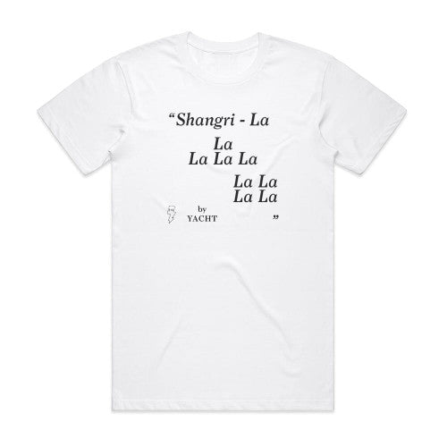 YACHT Shangri La 1 Album Cover T-Shirt White