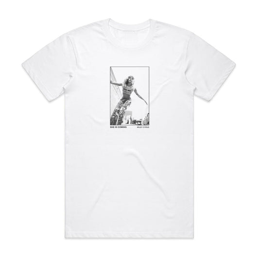 Miley Cyrus She Is Coming T-Shirt White