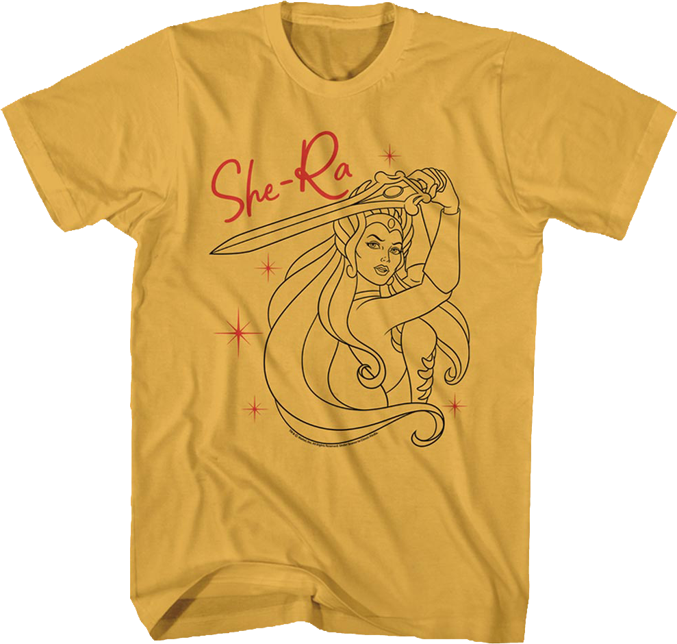 She-Ra Sketch Masters of the Universe T-Shirt