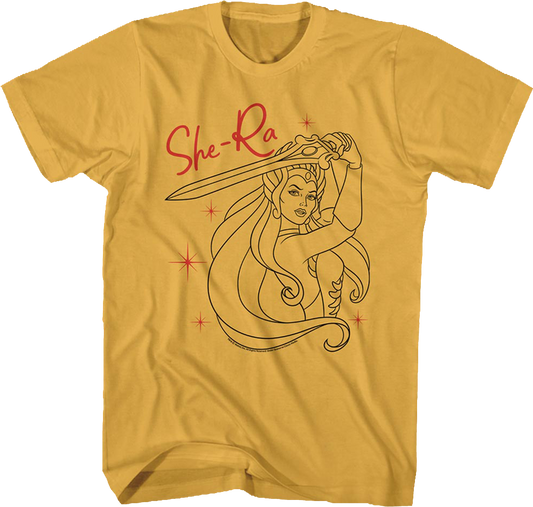 She-Ra Sketch Masters of the Universe T-Shirt