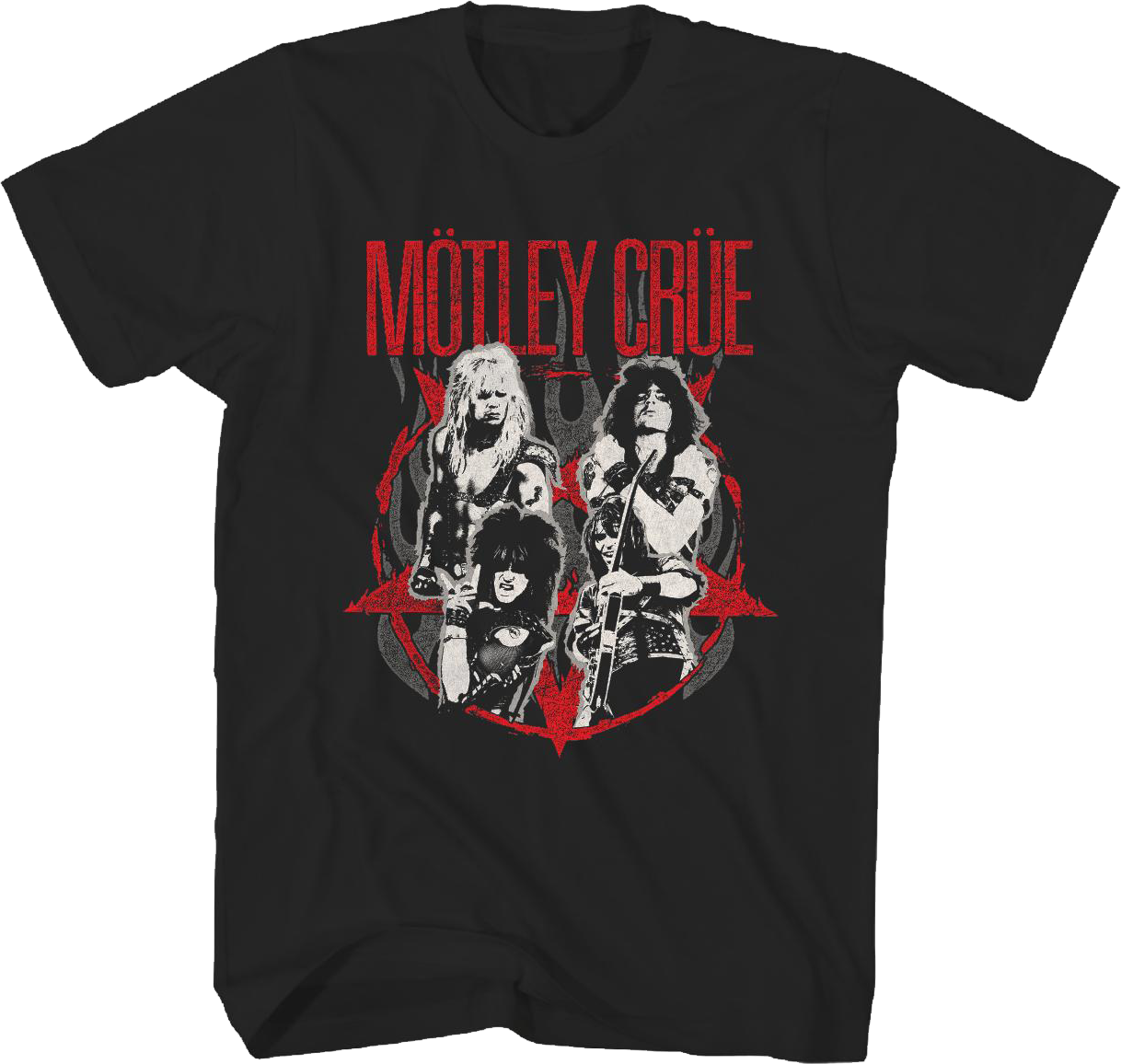 Shout At The Devil Flames Motley Crue T-Shirt