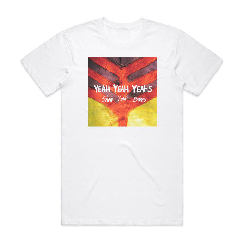 Yeah Yeah Yeahs Show Your Bones 1 Album Cover T-Shirt White