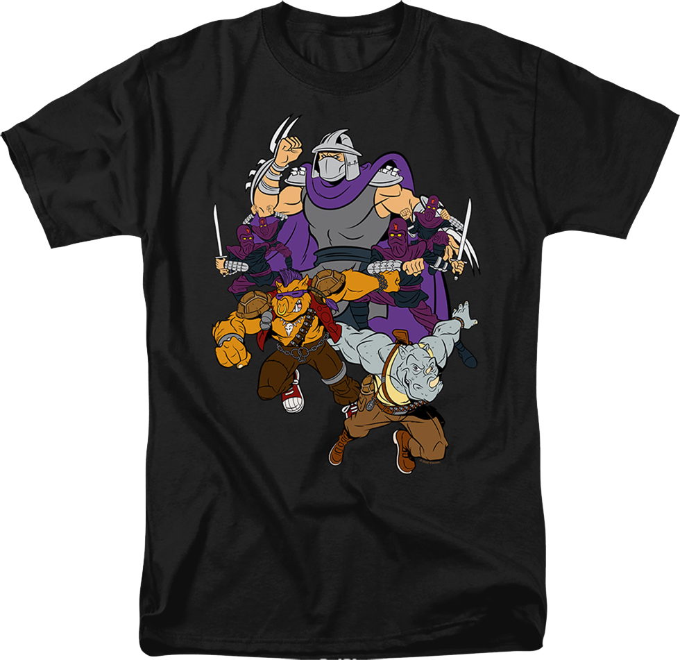 Shredder And Foot Clan Teenage Mutant Ninja Turtles T-Shirt