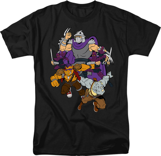 Shredder And Foot Clan Teenage Mutant Ninja Turtles T-Shirt