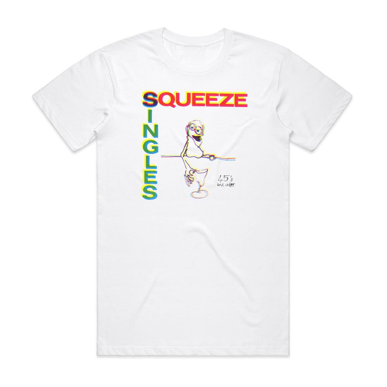 Squeeze Singles 45S And Under T-Shirt White