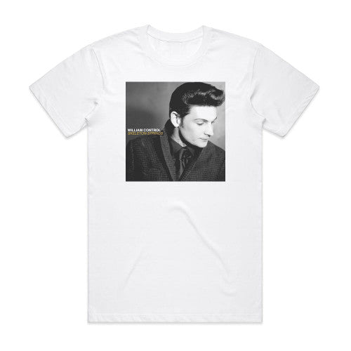 William Control Skeleton Strings Album Cover T-Shirt White