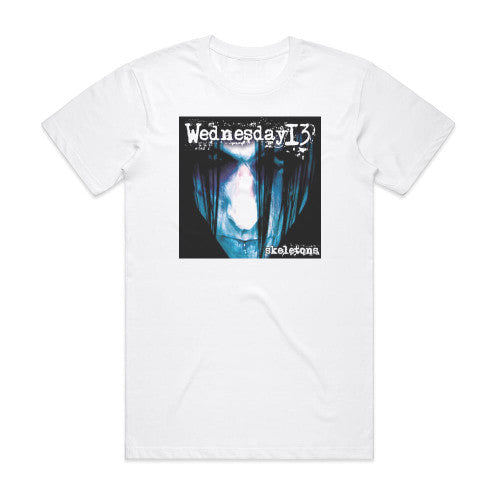 Wednesday 13 Skeletons 1 Album Cover T-Shirt White