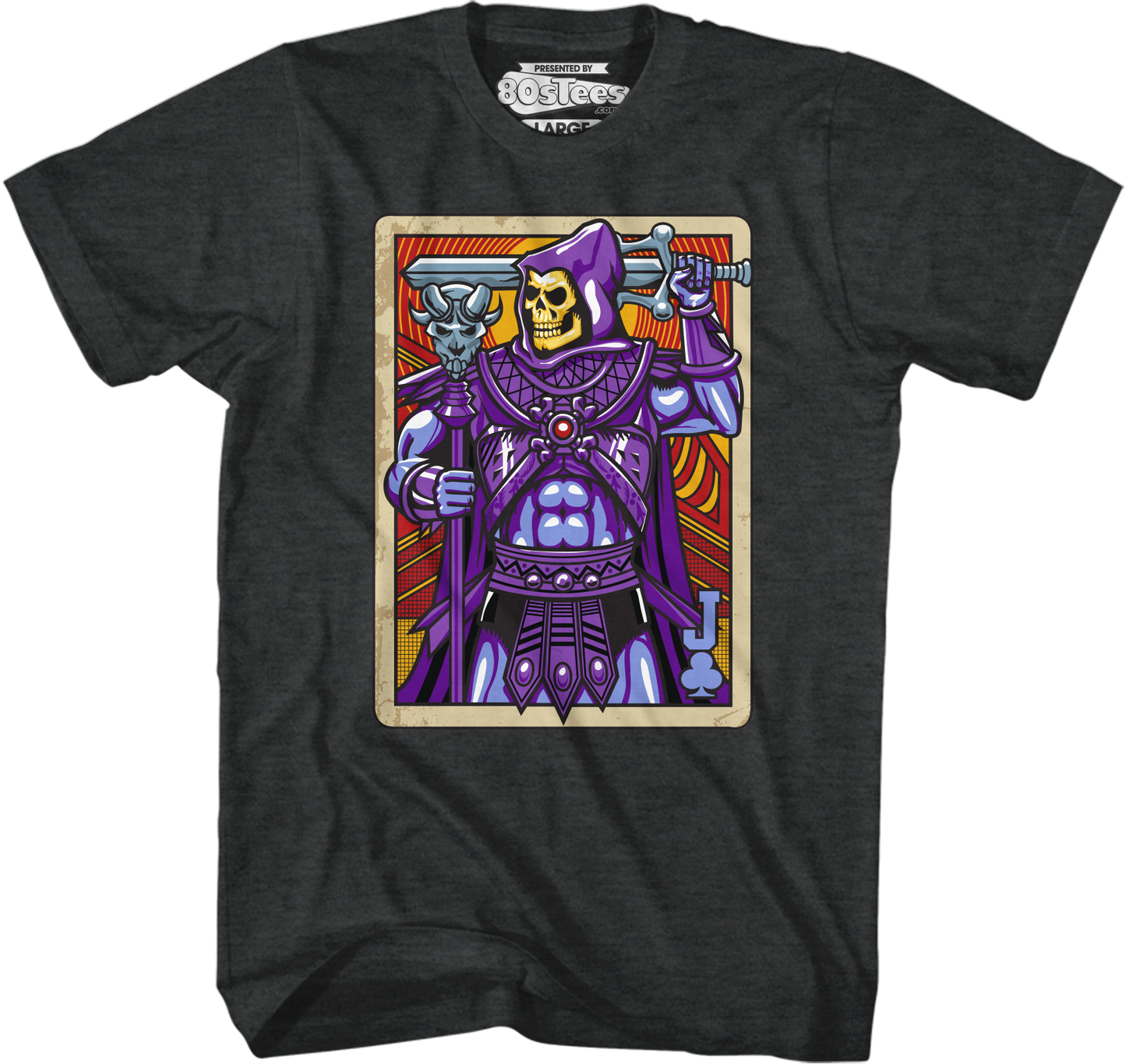 Skeletor Joker Playing Card T-Shirt