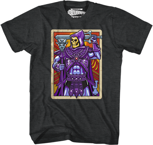 Skeletor Joker Playing Card T-Shirt