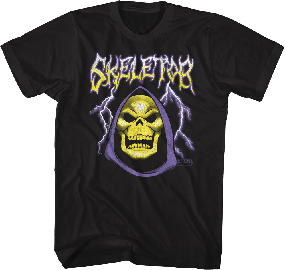 Skeletor Lightning Bolts Masters of the Universe T-Shirt