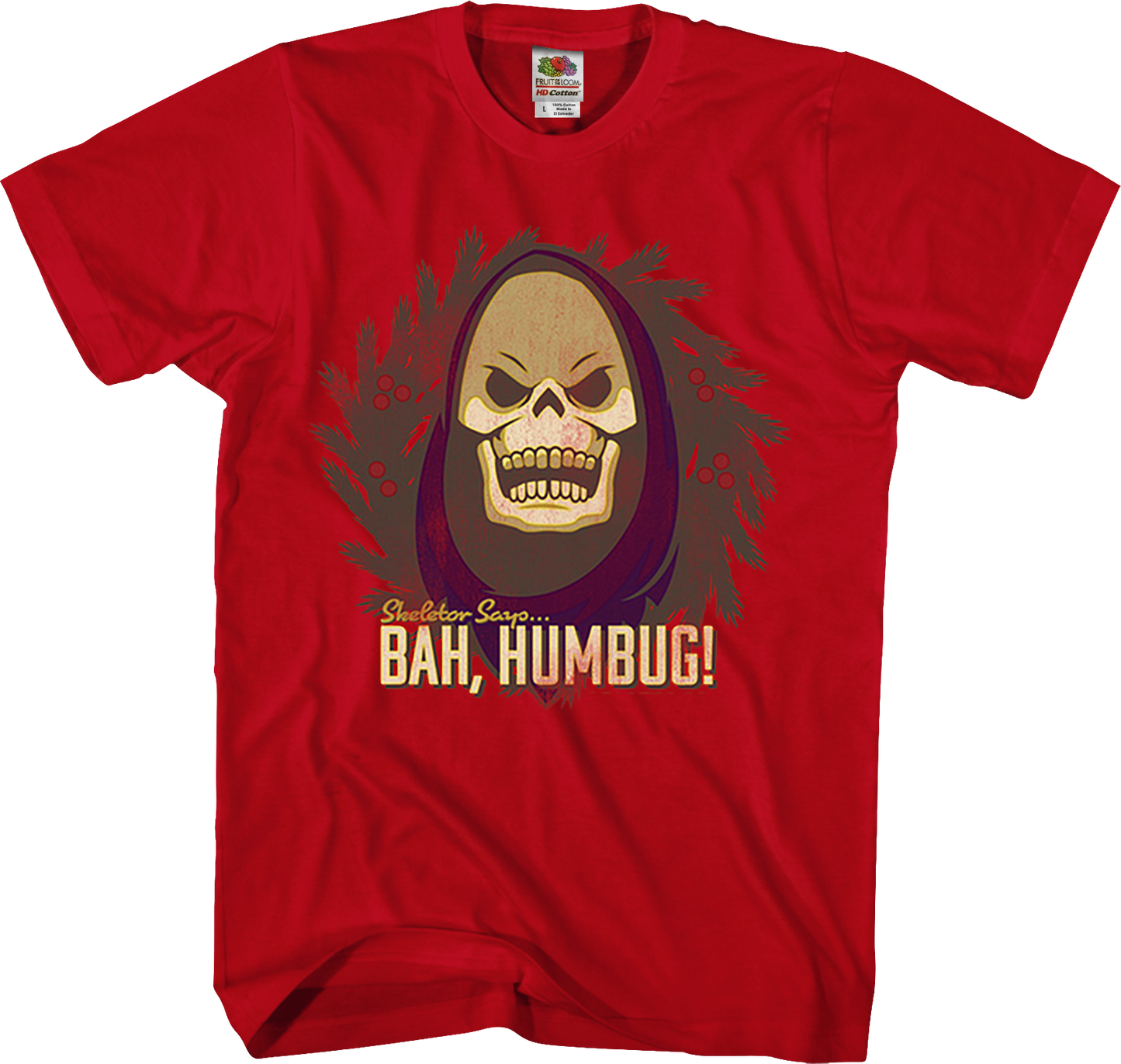 Skeletor Says Bah Humbug Masters of the Universe T-Shirt