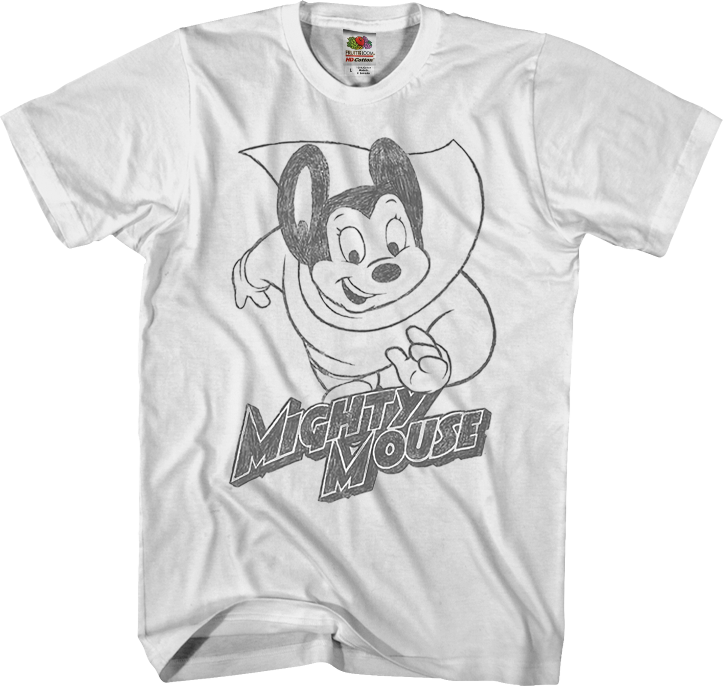 Sketch Mighty Mouse T-Shirt