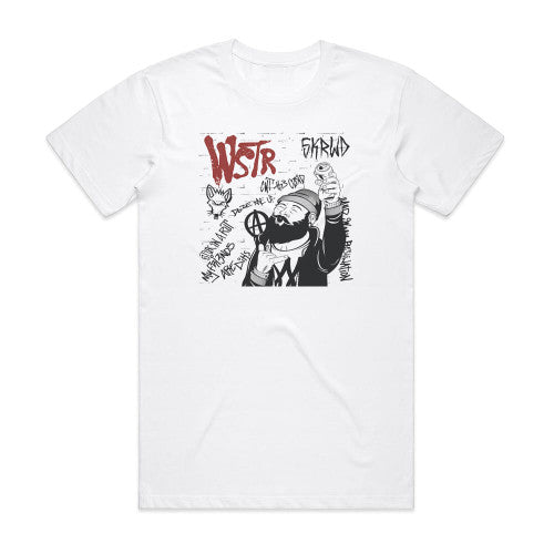 WSTR Skrwd Album Cover T-Shirt White