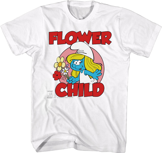 Smurfette Flower Child Smurfs T-Shirt