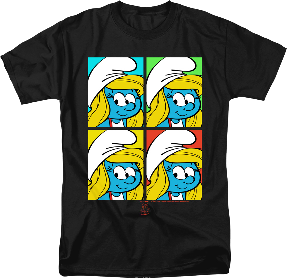 Smurfette Pop Art Smurfs T-Shirt