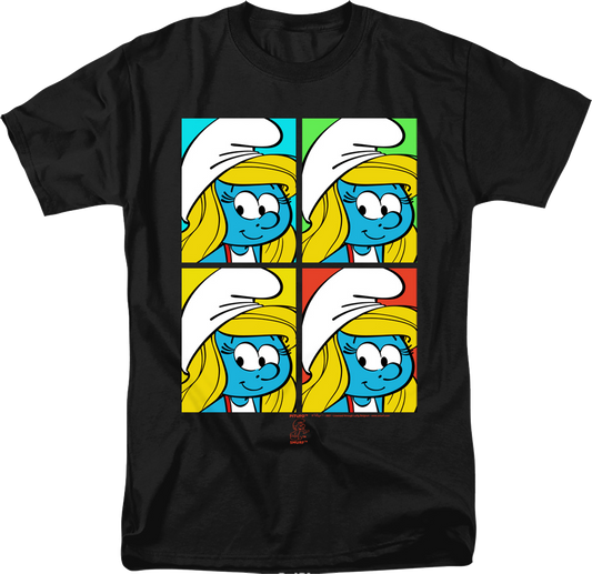 Smurfette Pop Art Smurfs T-Shirt