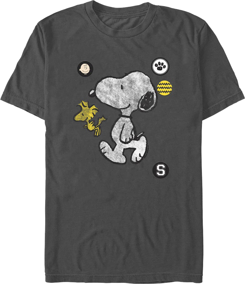 Icons Snoopy And Woodstock Peanuts T-Shirt