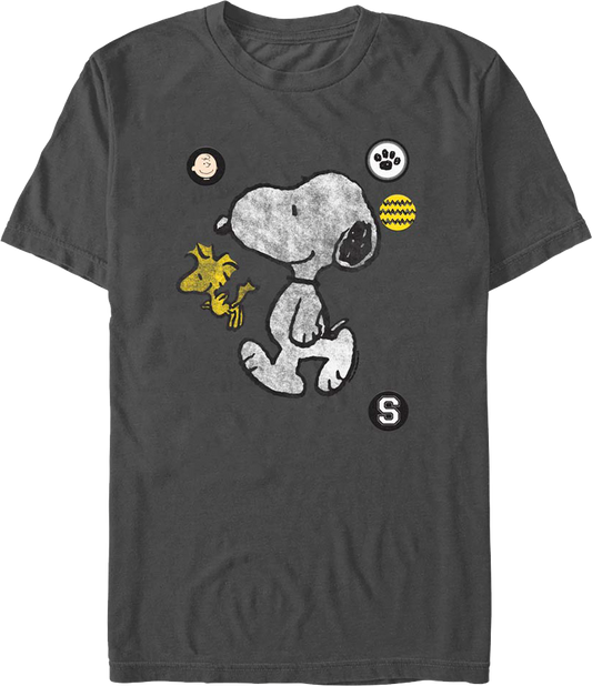 Icons Snoopy And Woodstock Peanuts T-Shirt